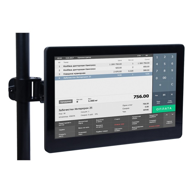 POS-терминал POScenter Atlas (15.6", PCAP, J4125, RAM 8Gb, SSD M2 128Gb, без MSR) без ОС